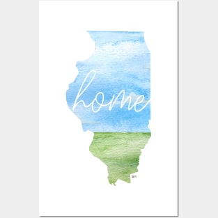 Illinois Home State Posters and Art